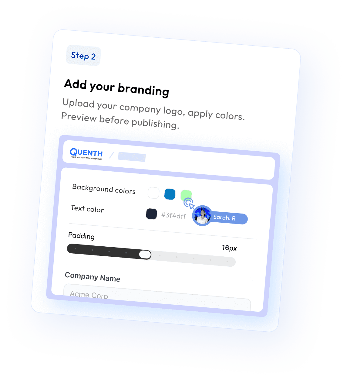 Add your branding
