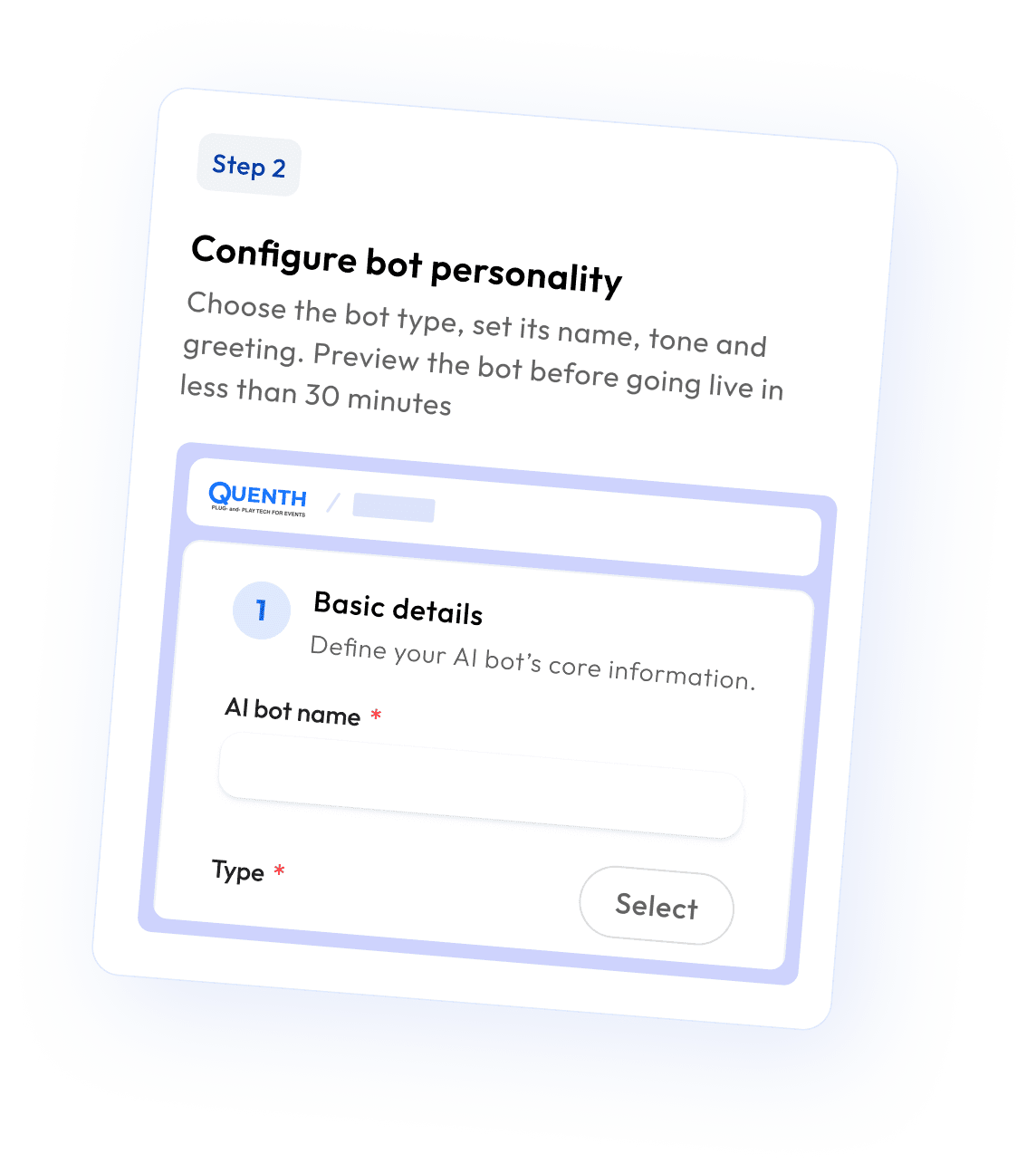 Configure bot personality