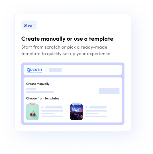 Create manually or use a template