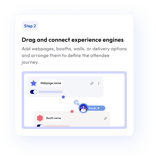 Drag and connect experience engines
