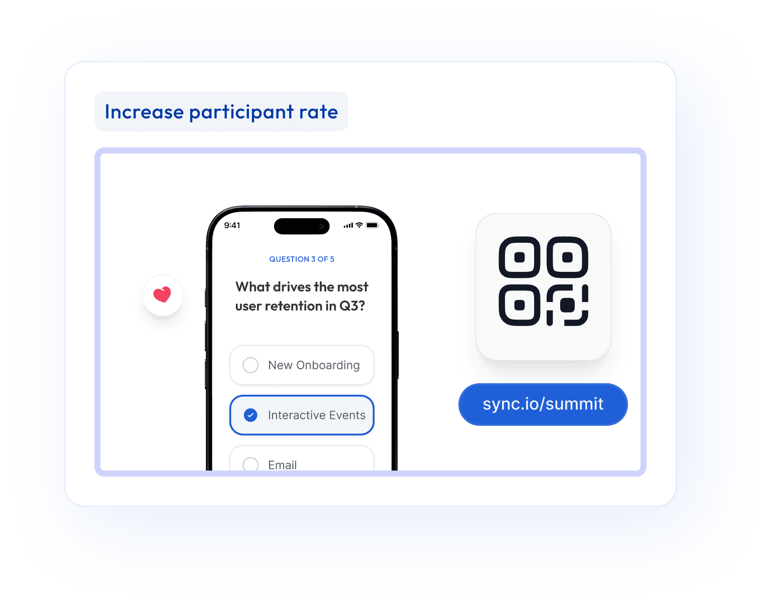 Increase participant rate