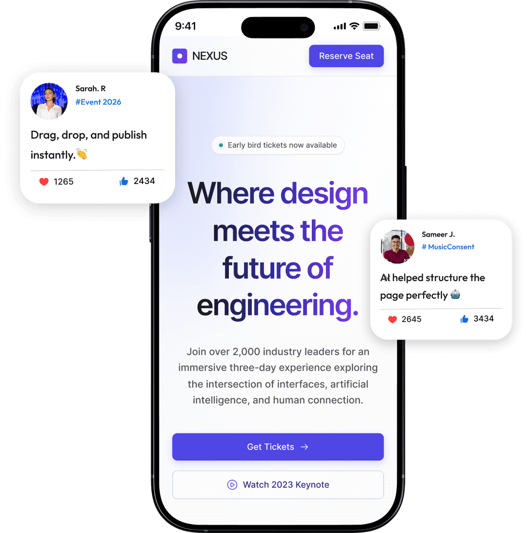 Pages that connect every experience