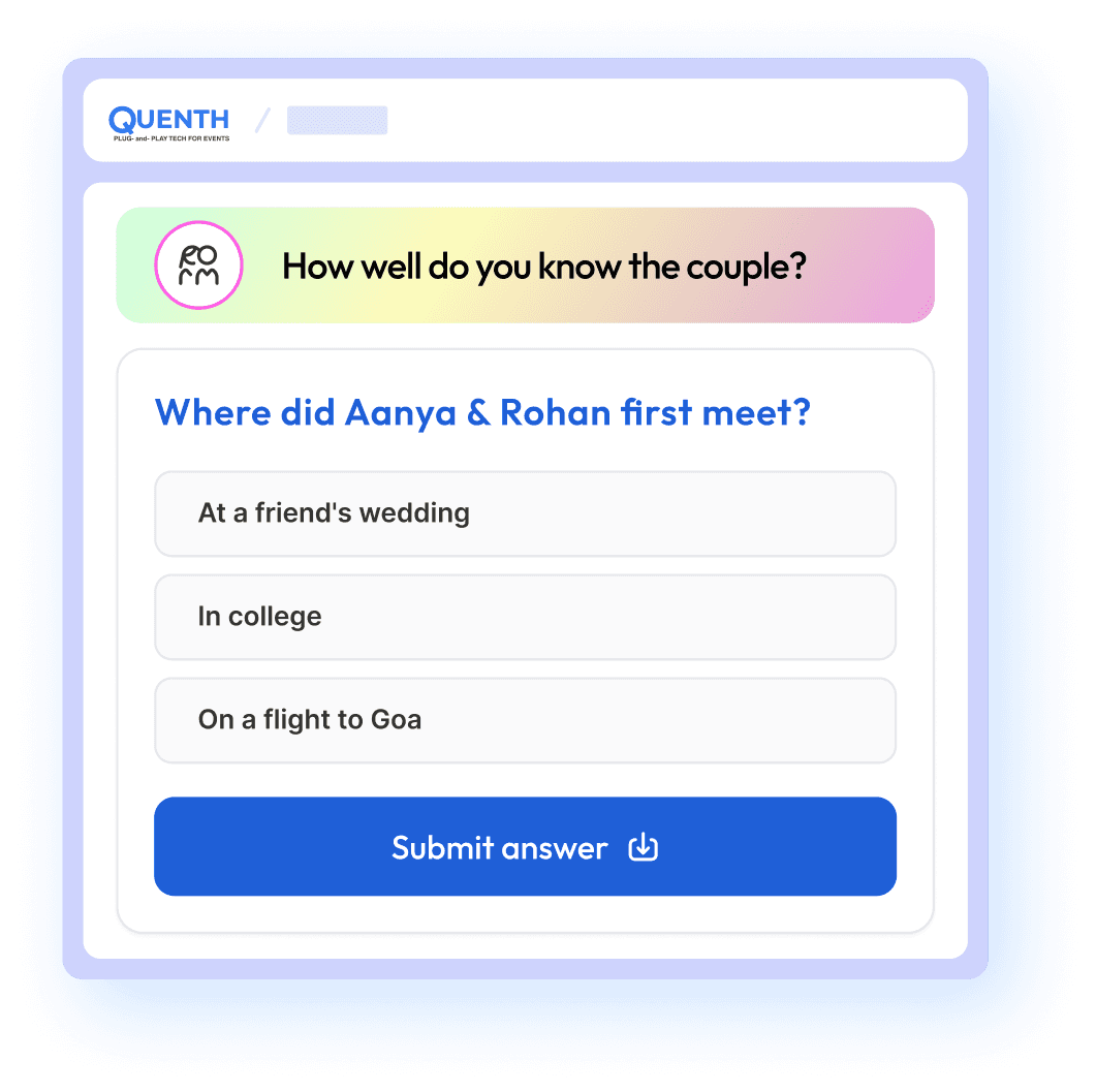 wedding engagement quenth