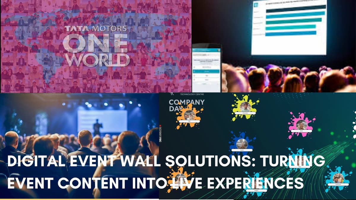 Digital Event Wall Solutions: Turning Event Content into Live Experiences