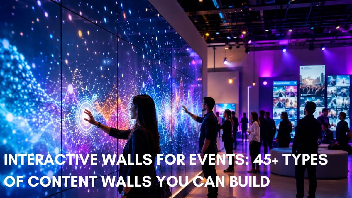 Interactive Walls For Events: 45+ Types of Content Walls You Can Build