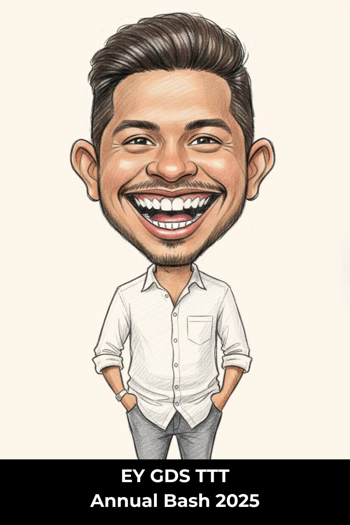 AI Caricature portraits for EY by Quenth
