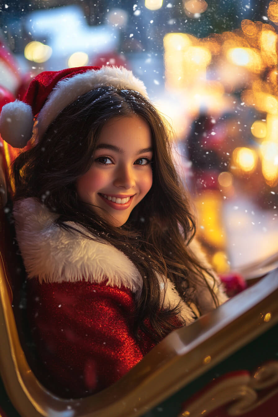 Christmas-themed photobooth