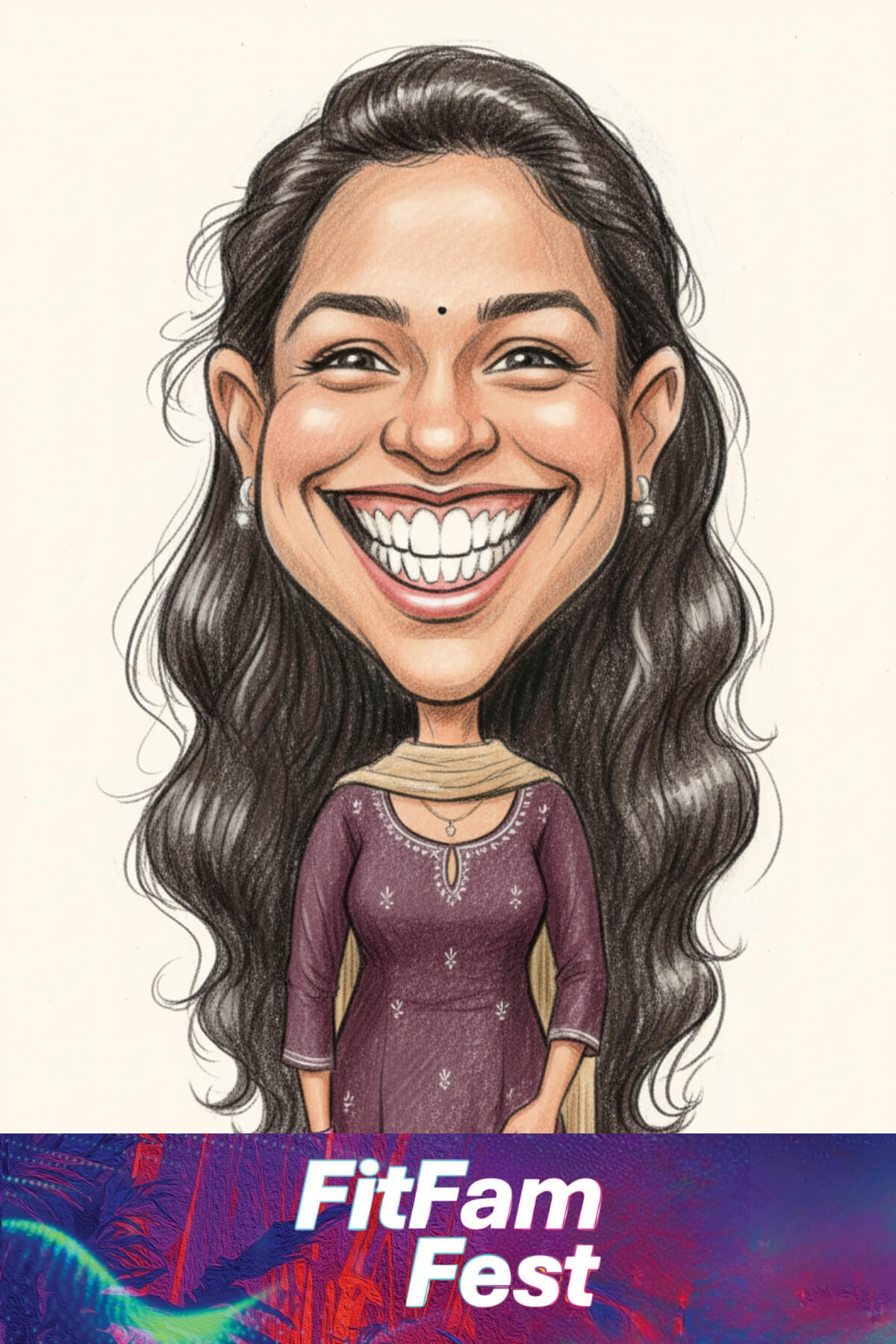 AI Caricature booth for FitFam Fest by Quenth